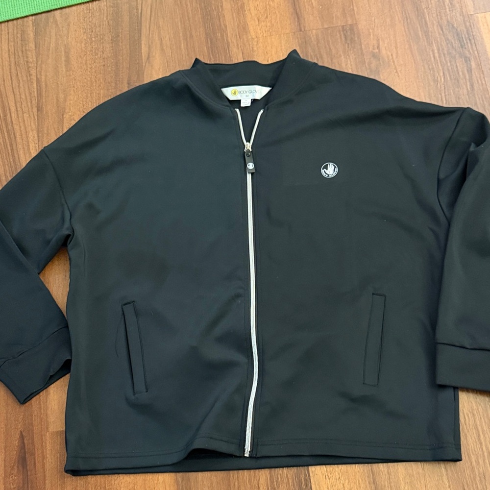 Body Glove Black Zip-Up Jacket with Logo